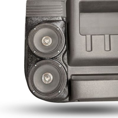 Front Door Custom Speaker Pods for the 2008-2009 Ford F-250F-350 to hold Dual 6.5 in speakers for car audio installation upgrade