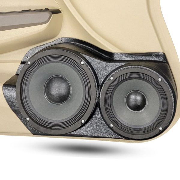 center ortho Speaker Upgrade for the Front Door of your 2008-2012 Honda Accord Sedan. Easy installation of a 8" and 6.5" Midrange for the most powerful car stereo possible.