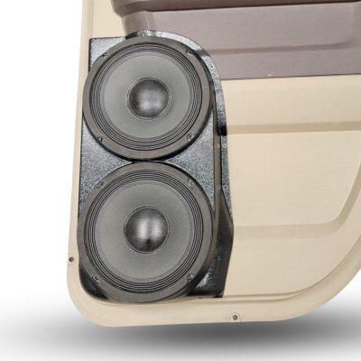 Rear Door Custom Speaker Pods for the 2009-2018 Dodge Ram to hold Dual 8.0 in speakers for car audio installation upgrade