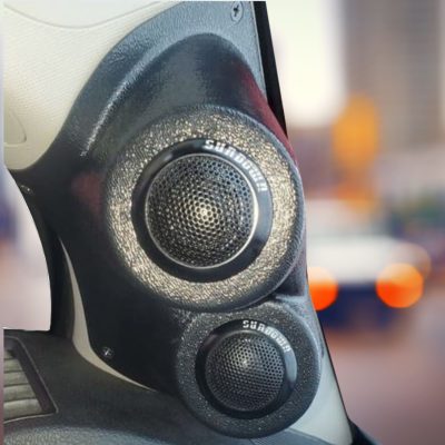 A-Pillar Custom Speaker Pods for the 2009-2018 Dodge Ram to hold Dual 2.0 in  speakers for car audio installation upgrade