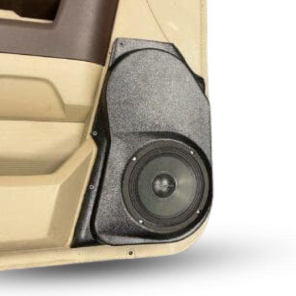 center ortho Speaker Upgrade for the Front Door of your 2009-2018 Dodge Ram 1500, 2500. 2019-2024 Dodge Ram 2500, 1500 Classic. Easy installation of a Single 6.5" Midrange for the most powerful car stereo possible.