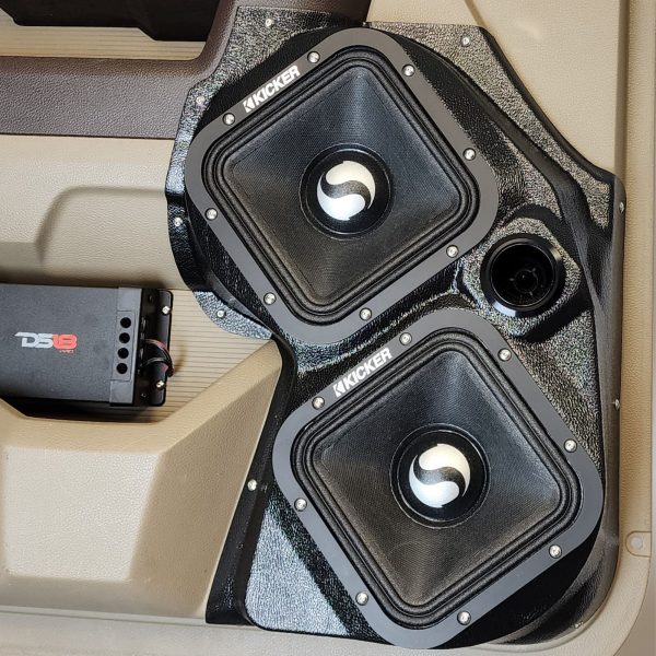 center ortho Speaker Upgrade for the 0 of your 2009-2018 Dodge Ram 1500, 2500. 2019-2024 Dodge Ram 2500, 1500 Classic. Easy installation of a Dual 7" Square Midrange and Single Tweeter for the most powerful car stereo possible.