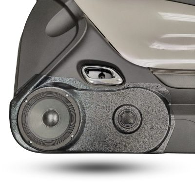 Front Door Custom Speaker Pods for the 2010-2015 Chevrolet Camaro to hold 6.5 in and 2.0 in speakers for car audio installation upgrade