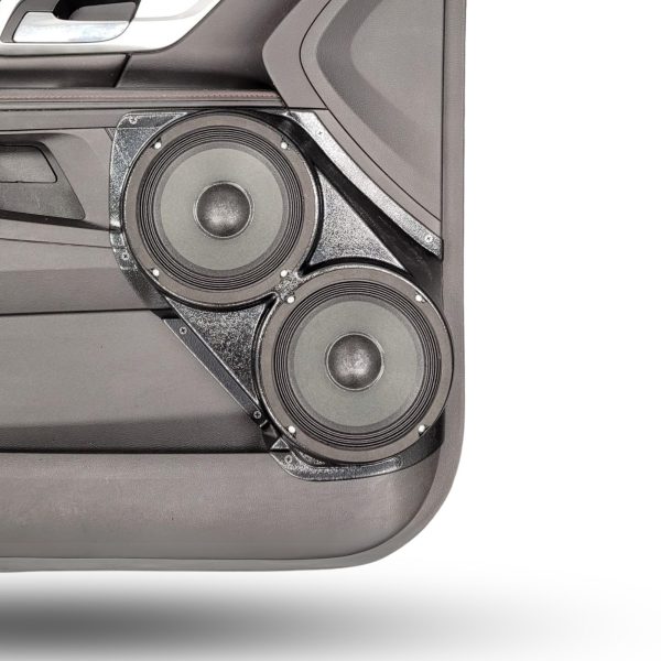 Front Door Custom Speaker Pods for the 2010-2017 Chevrolet Equinox GMC Terrain to hold Dual 6.5 in speakers for car audio installation upgrade
