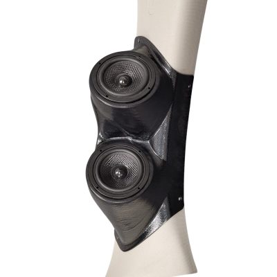 A-Pillar Custom Speaker Pods for the 2010-2017 Chevrolet Equinox GMC Terrain to hold Dual 3.5 in speakers for car audio installation upgrade