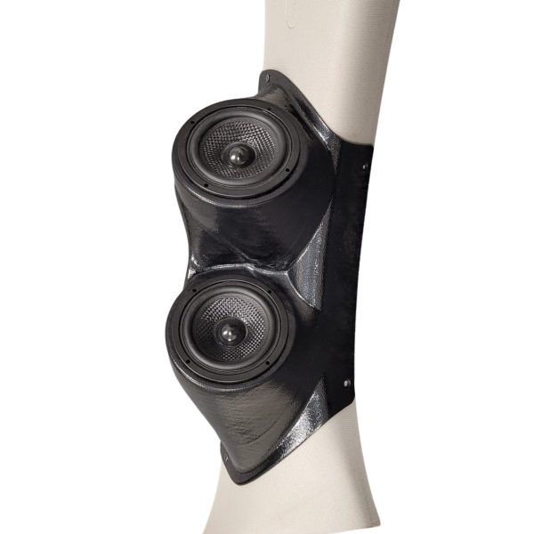 A-Pillar Custom Speaker Pods for the 2010-2017 Chevrolet Equinox GMC Terrain to hold Dual 3.5 in speakers for car audio installation upgrade