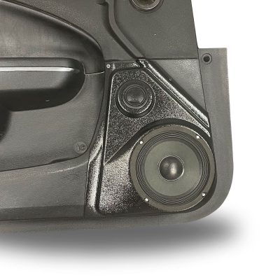 Front Door Custom Speaker Pods for the 2011-2023 Chrysler 300C Dodge Charger to hold 6.5 in and 2.0 in  speakers for car audio installation upgrade