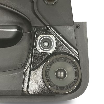 Front Door Custom Speaker Pods for the 2011-2023 Chrysler 300C Dodge Charger to hold 6.5 in and 3.5 in speakers for car audio installation upgrade
