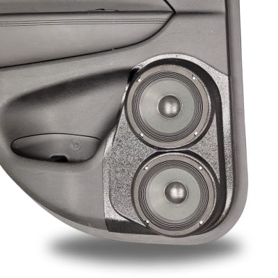 Rear Door Custom Speaker Pods for the 2011-2021 Jeep GrandCherokee to hold Dual 6.5 in speakers for car audio installation upgrade