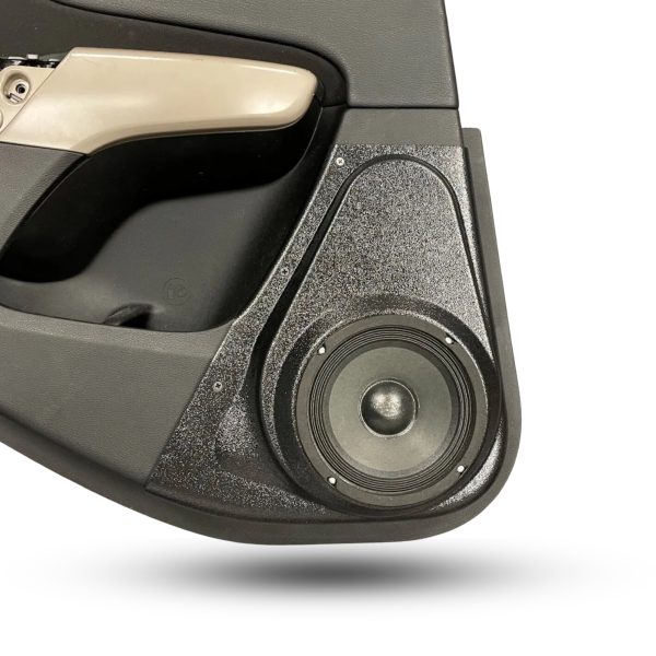 center ortho Speaker Upgrade for the Rear Door of your 2014-2023 Jeep Cherokee. Easy installation of a Single 6.5" Midrange for the most powerful car stereo possible.