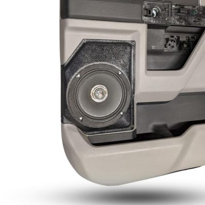 Rear Door Custom Speaker Pods for the 2015-2020 Ford F-150 F-250F-350 to hold 6.5 in speakers for car audio installation upgrade