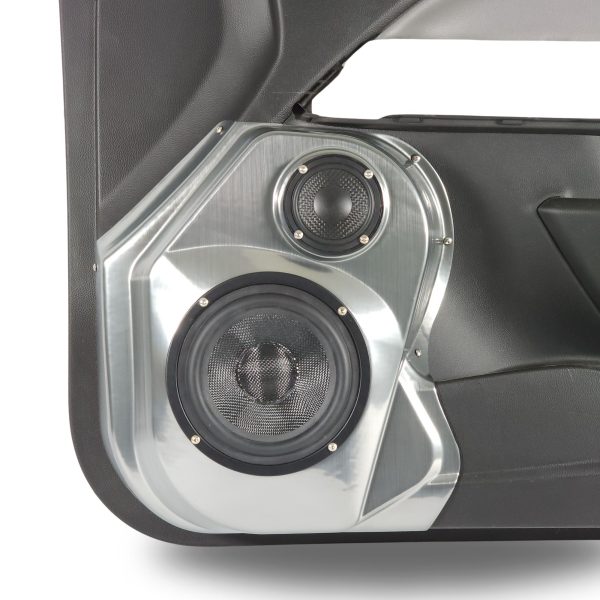 center ortho Speaker Upgrade for the Front Door of your 2015-2022 Chevrolet Colorado, GMC Canyon. Easy installation of a 6.5" and 3.5" Midrange or Tweeter for the most powerful car stereo possible.