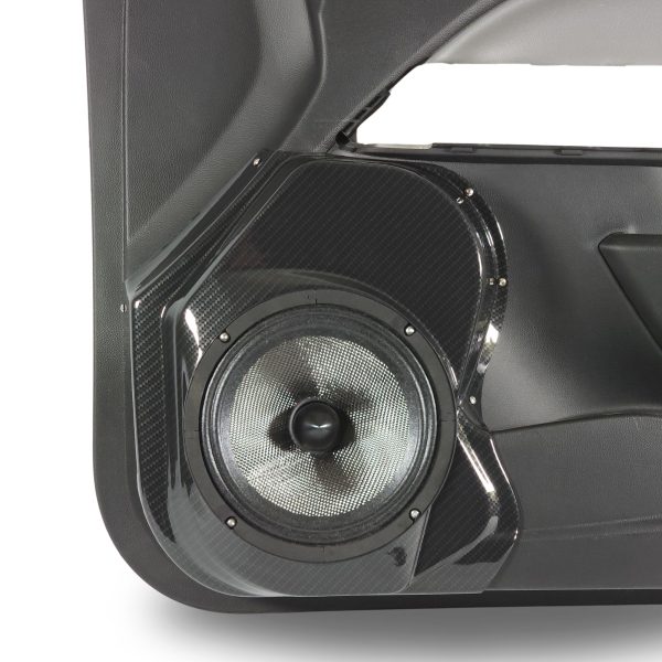 center ortho Speaker Upgrade for the Front Door of your 2015-2022 Chevrolet Colorado, GMC Canyon. Easy installation of a Single 8" Midrange for the most powerful car stereo possible.