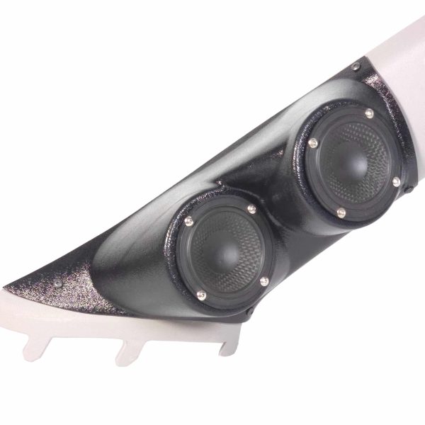 A-Pillar Custom Speaker Pods for the 2016-2025 Chevrolet Malibu to hold Dual 3.5 in speakers for car audio installation upgrade