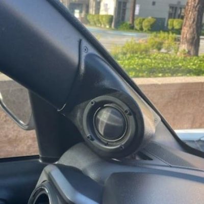 A-Pillar Custom Speaker Pods for the 2016-2023 Toyota Tacoma to hold 3.5 in  speakers for car audio installation upgrade