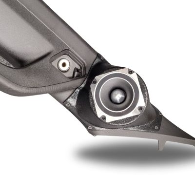 A-Pillar Custom Speaker Pods for the 2019-2023 Chevrolet Silverado GMC Sierra to hold 3.5 in speakers for car audio installation upgrade