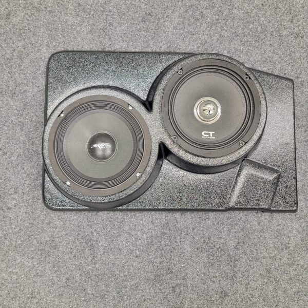 Rear Deck Custom Speaker Pods for the 1992-1996 Chevrolet Caprice Impala to hold Dual 6.5 in speakers for car audio installation upgrade