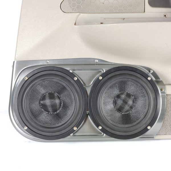 Front Door Custom Speaker Pods for the 1992-2002 Ford CrownVictoria Mercury GrandMarquis to hold Dual 6.5 in speakers for car audio installation upgrade