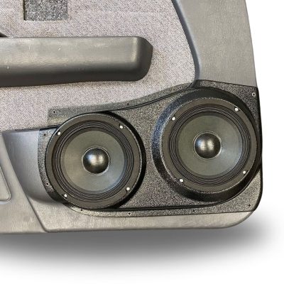 Front Door Custom Speaker Pods for the 1996-2000 Toyota Tacoma to hold Dual 6.5 in speakers for car audio installation upgrade