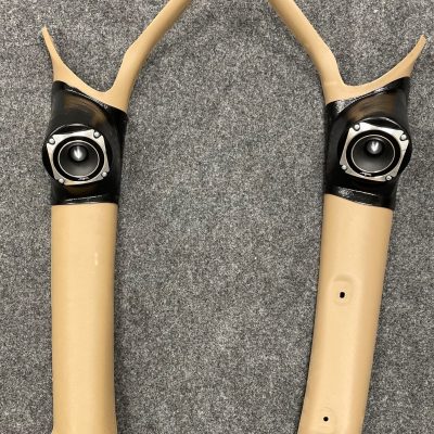 A-Pillar Custom Speaker Pods for the 1998-2000 Dodge Dakota Durango to hold 3.5 in  speakers for car audio installation upgrade