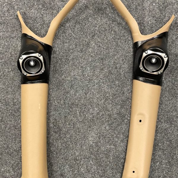 A-Pillar Custom Speaker Pods for the 1998-2000 Dodge Dakota Durango to hold 3.5 in  speakers for car audio installation upgrade