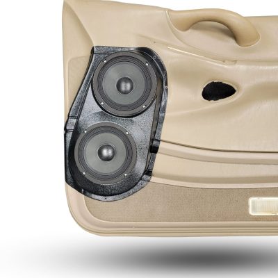 Front Door Custom Speaker Pods for the 1998-2002 Ford Expedition to hold Dual 6.5 in speakers for car audio installation upgrade