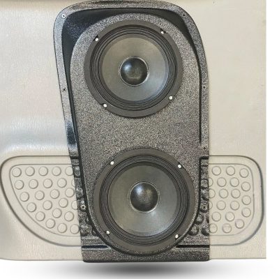 Rear Door Custom Speaker Pods for the 1999-2007 Ford F-250F-350 to hold Dual 6.5 in speakers for car audio installation upgrade