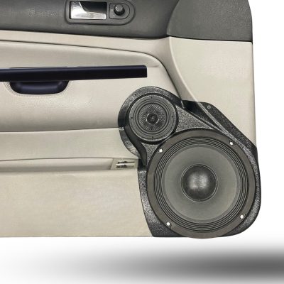 Front Door Custom Speaker Pods for the 1999-2004 Volkswagen Jetta to hold 8.0 in and 3.5 in  speakers for car audio installation upgrade