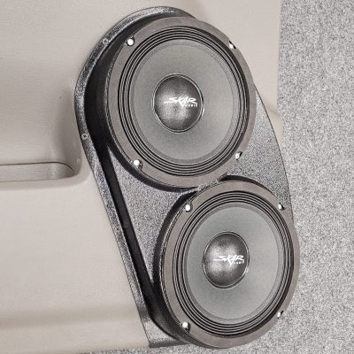Front Door Custom Speaker Pods for the 2002-2005 GMC Envoy to hold Dual 8.0 in  speakers for car audio installation upgrade