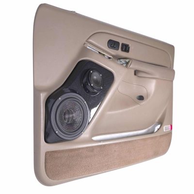 Front Door Custom Speaker Pods for the 2000-2006 Cadillac Escalade Chevrolet Avalanche Silverado Tahoe Suburban GMC Sierra Yukon to hold 6.5 in and 3.5 in  speakers for car audio installation upgrade