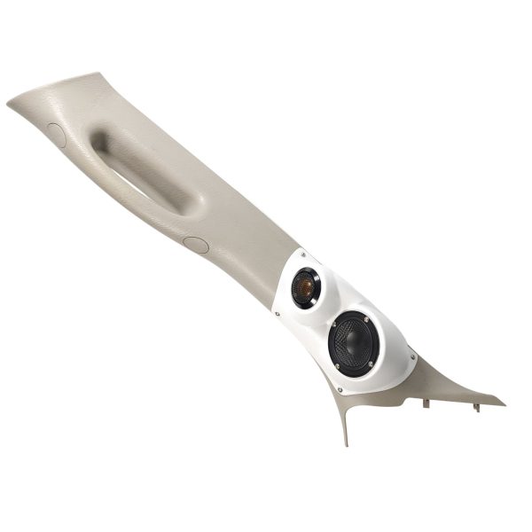 A-Pillar Custom Speaker Pods for the 2002-2005 Dodge Ram Ram to hold 3.5 in and 2.0 in  speakers for car audio installation upgrade