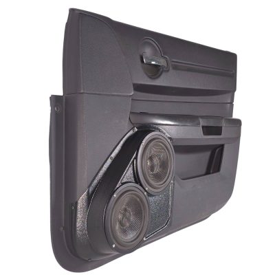 Front Door Custom Speaker Pods for the 2008-2010 Dodge Charger to hold Dual 6.5 in speakers for car audio installation upgrade