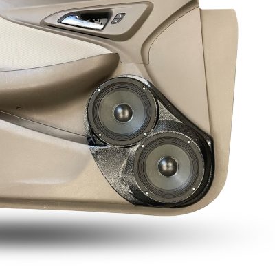 Front Door Custom Speaker Pods for the 2016-2025 Chevrolet Malibu to hold Dual 6.5 in  speakers for car audio installation upgrade