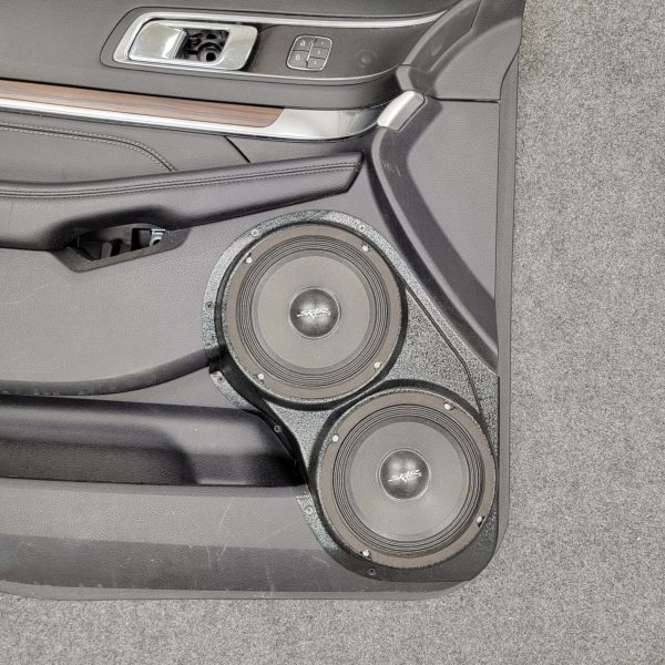 left full Speaker Upgrade for the Front Door of your 2016-2019 Ford Explorer. Easy installation of a Dual 6.5" Midrange for the most powerful car stereo possible.