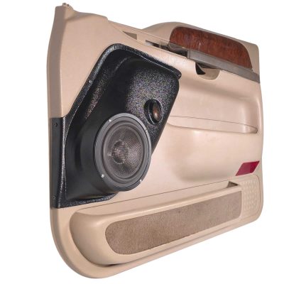 Front Door Custom Speaker Pods for the 1999-2007 Ford Excursion F-250F-350 to hold 6.5 in and 2.0 in  speakers for car audio installation upgrade