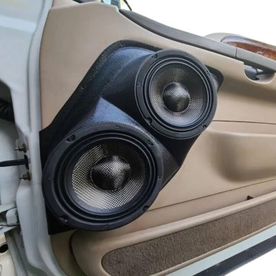 Front Door Custom Speaker Pods for the 1999-2007 Ford Excursion F-250F-350 to hold Dual 6.5 in  speakers for car audio installation upgrade
