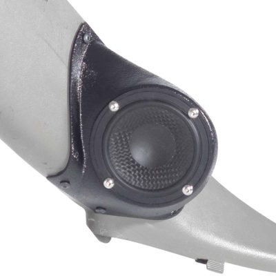 A-Pillar Custom Speaker Pods for the 2000-2006 Cadillac Escalade Chevrolet Avalanche Silverado Tahoe Suburban GMC Sierra Yukon to hold 3.5 in  speakers for car audio installation upgrade