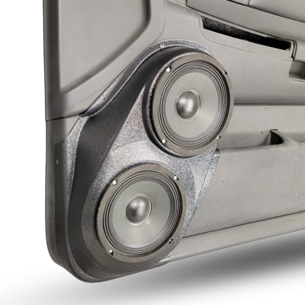 Front Door Custom Speaker Pods for the 2001-2004 Dodge Dakota Durango to hold Dual 6.5 in  speakers for car audio installation upgrade