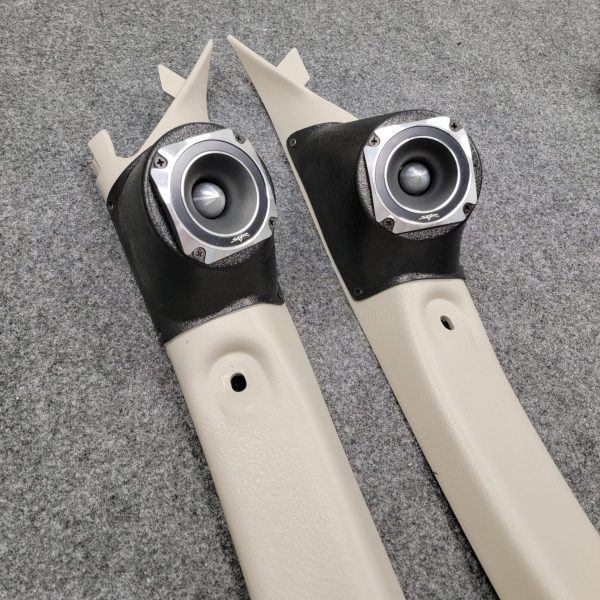 A-Pillar Custom Speaker Pods for the 2001-2004 Dodge Dakota Durango to hold 3.5 in  speakers for car audio installation upgrade