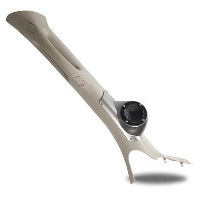 A-Pillar Custom Speaker Pods for the 2002-2005 Dodge Ram Ram to hold 3.5 in speakers for car audio installation upgrade