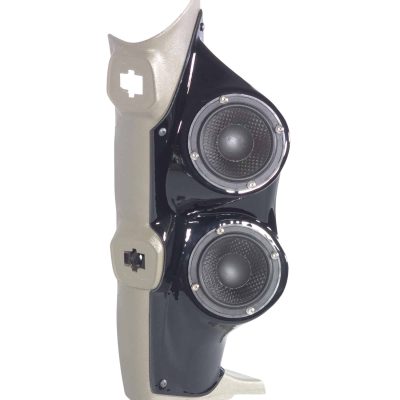 A-Pillar Custom Speaker Pods for the 2003-2007 Hummer H2 to hold Dual 3.5 in  speakers for car audio installation upgrade