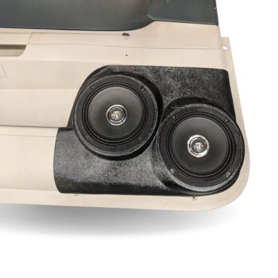 Front Door Custom Speaker Pods for the 2005-2007 Chrysler 300C to hold Dual 6.5 in  speakers for car audio installation upgrade
