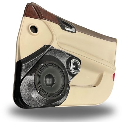 Front Door Custom Speaker Pods for the 2006-2015 Chevrolet Impala to hold 8.0 in and 3.5 in  speakers for car audio installation upgrade