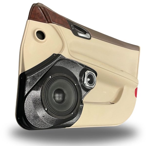 Front Door Custom Speaker Pods for the 2006-2015 Chevrolet Impala to hold 8.0 in and 3.5 in  speakers for car audio installation upgrade