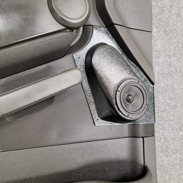 left ortho Speaker Upgrade for the Front Door of your 2006-2010 Ford Explorer. Easy installation of a Single 3.5" Speaker or Tweeter for the most powerful car stereo possible.