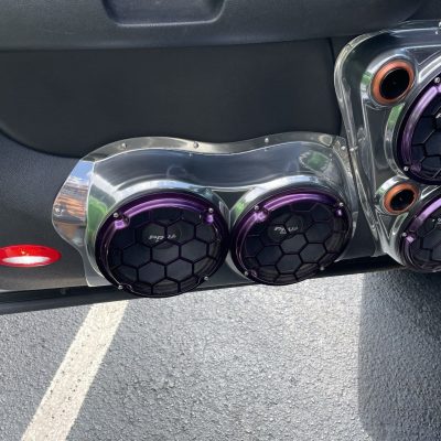 Front Door Custom Speaker Pods for the 2007-2009 Chevrolet Avalanche Silverado Suburban Tahoe GMC Sierra Yukon to hold Dual 8.0 in  speakers for car audio installation upgrade