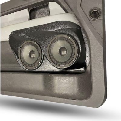 Front Door Custom Speaker Pods for the 2009-2014 Ford F-150 to hold Dual 6.5 in  speakers for car audio installation upgrade