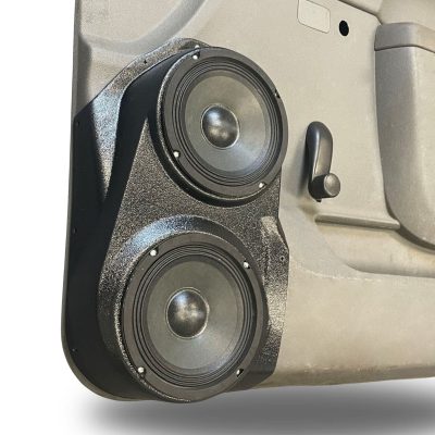 Front Door Custom Speaker Pods for the 2010-2013 Chevrolet Silverado GMC Sierra to hold Dual 6.5 in  speakers for car audio installation upgrade
