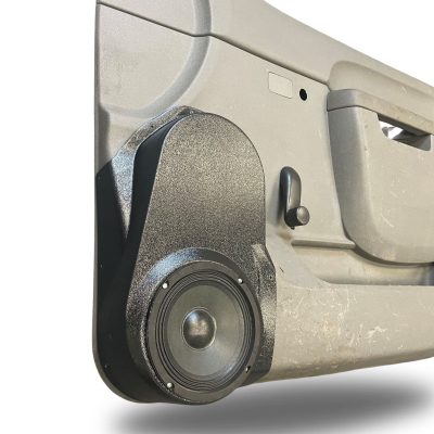 Front Door Custom Speaker Pods for the 2010-2013 Chevrolet Silverado GMC Sierra to hold 6.5 in speakers for car audio installation upgrade