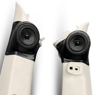A-Pillar Custom Speaker Pods for the 2010-2023 Toyota 4Runner to hold 3.5 in  speakers for car audio installation upgrade